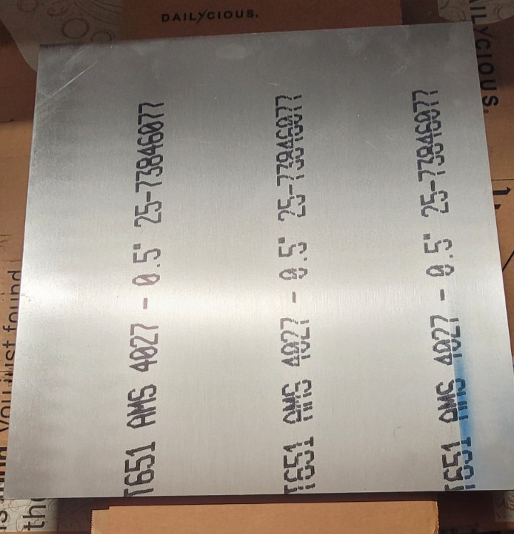 1/2″ (.500) 6061-T651 Commercial Grade Aluminum Plate 19″ X 20 1/8″