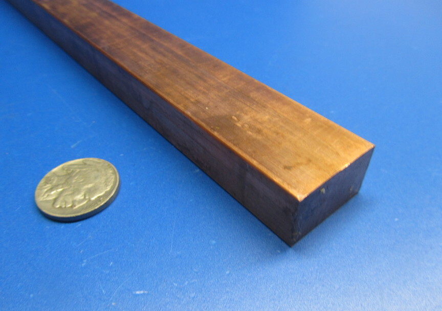 182 Copper Bar 5/8″ Thick x 1.0″ Wide x 3 Foot Length