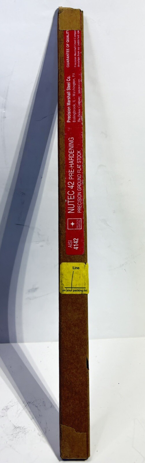 4142 Alloy Steel Nutec 42 Pre Hardening 1/4x1x18” Precision Ground Flat Stock
