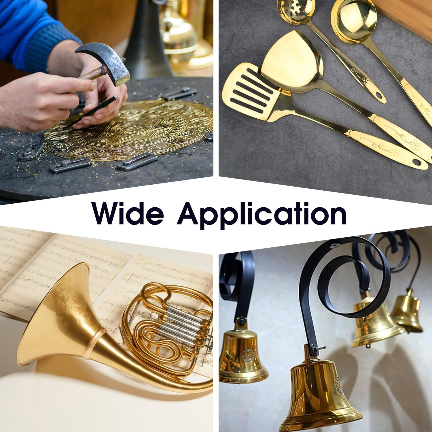 2 Pcs Brass Sheet,4 x 6,24 Gauge0.5mm Thickness, 99.9 Pure Brass Plate,for En…