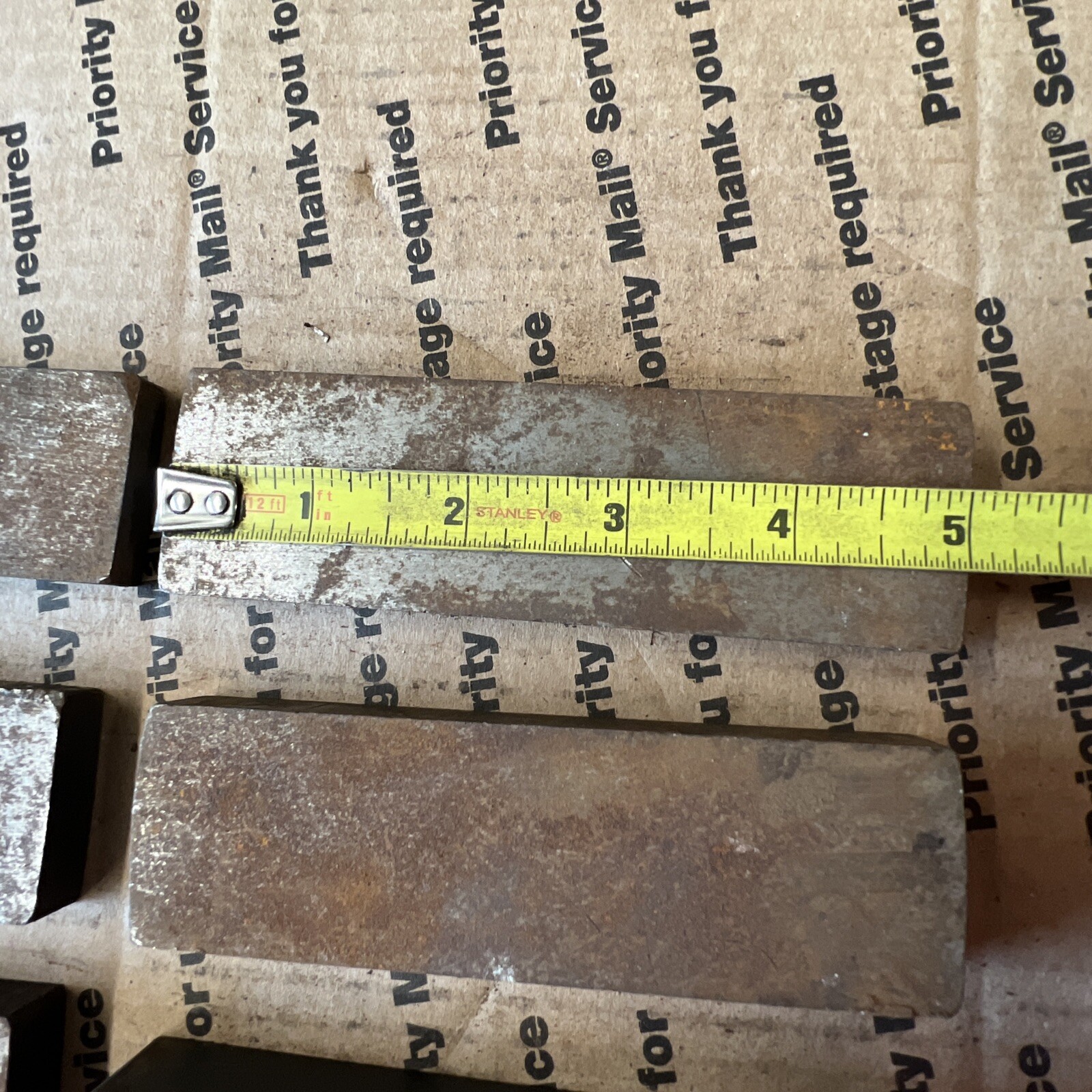 1 1/2 X 5 THICK Flat Steel Bars Blacksmithing Billets Spacers Shims Blocks #2