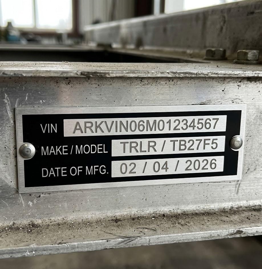 Blank Aluminum ID Plates, Metal Identification Plate, Serial Number Tag, Equi…