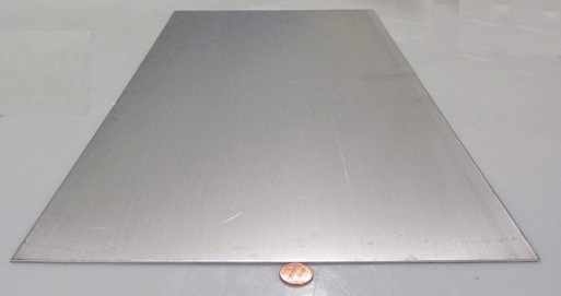 410 Stainless Steel Sheet, .040″ Thick x 12″ Wide x 24″ Length, 1 Unit