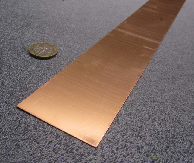 110 Copper Foil Soft Temper .007″ Thick x 2.0″ Wide x 50 Foot Length