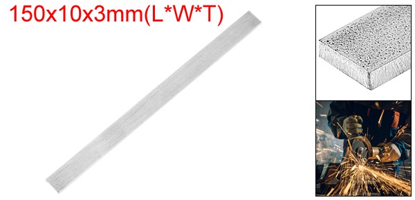 316 Stainless Steel Flat Bar 1/8″ Thickness 3/8″ Width 6″ Length Metal Bar