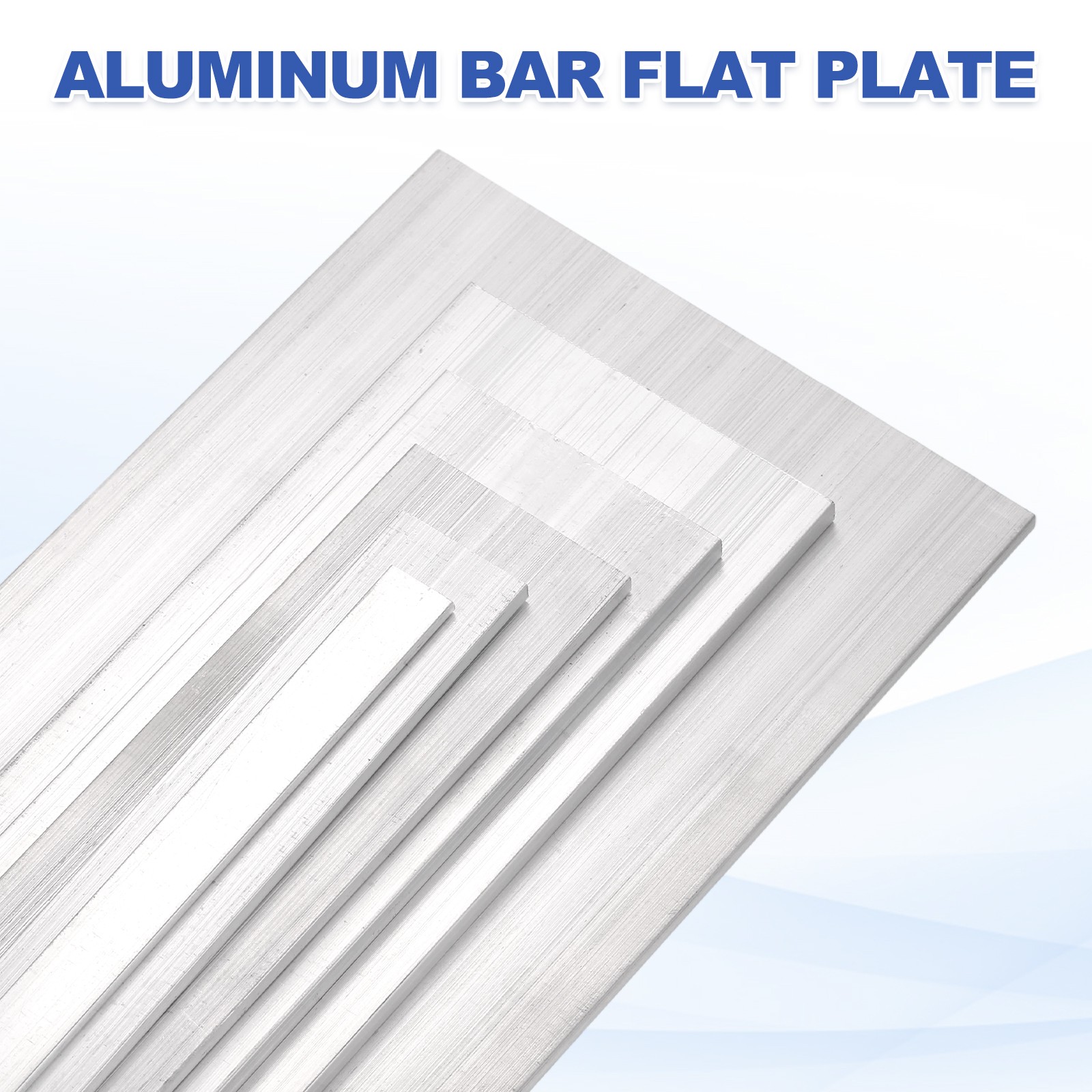 Square Aluminum Flat Bar,4 x 10 x 305mm T6511 Solid New Mill Stock,2Set