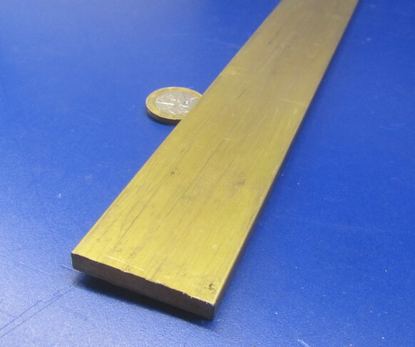 385 Brass Flat Bar 1/4″ Thick x 1 1/2″ Wide x 4 Foot Length