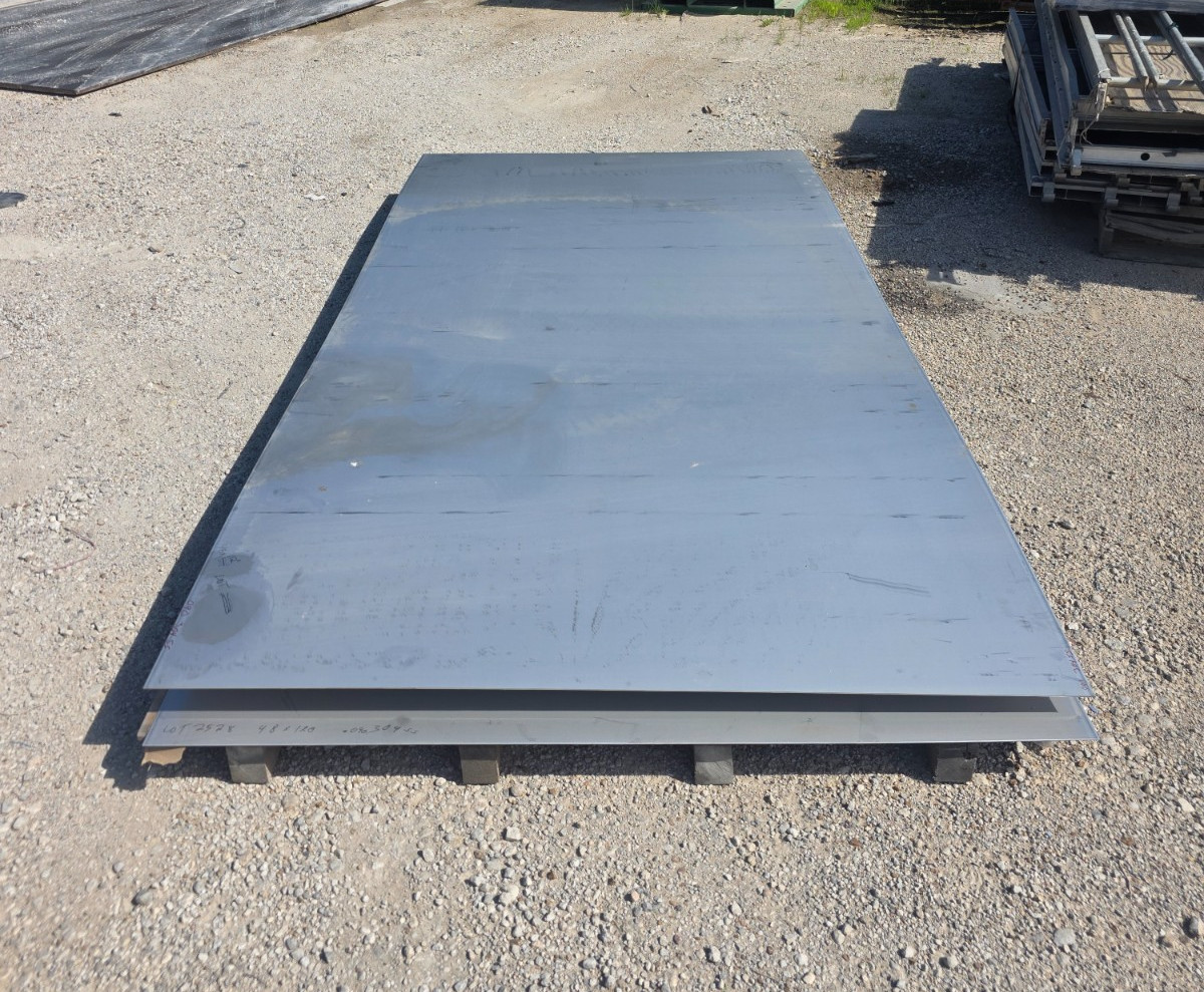 304 STAINLESS STEEL SHEET, 13GA, 0.090″ THICK, 48″ X 112″, 304 2B SS