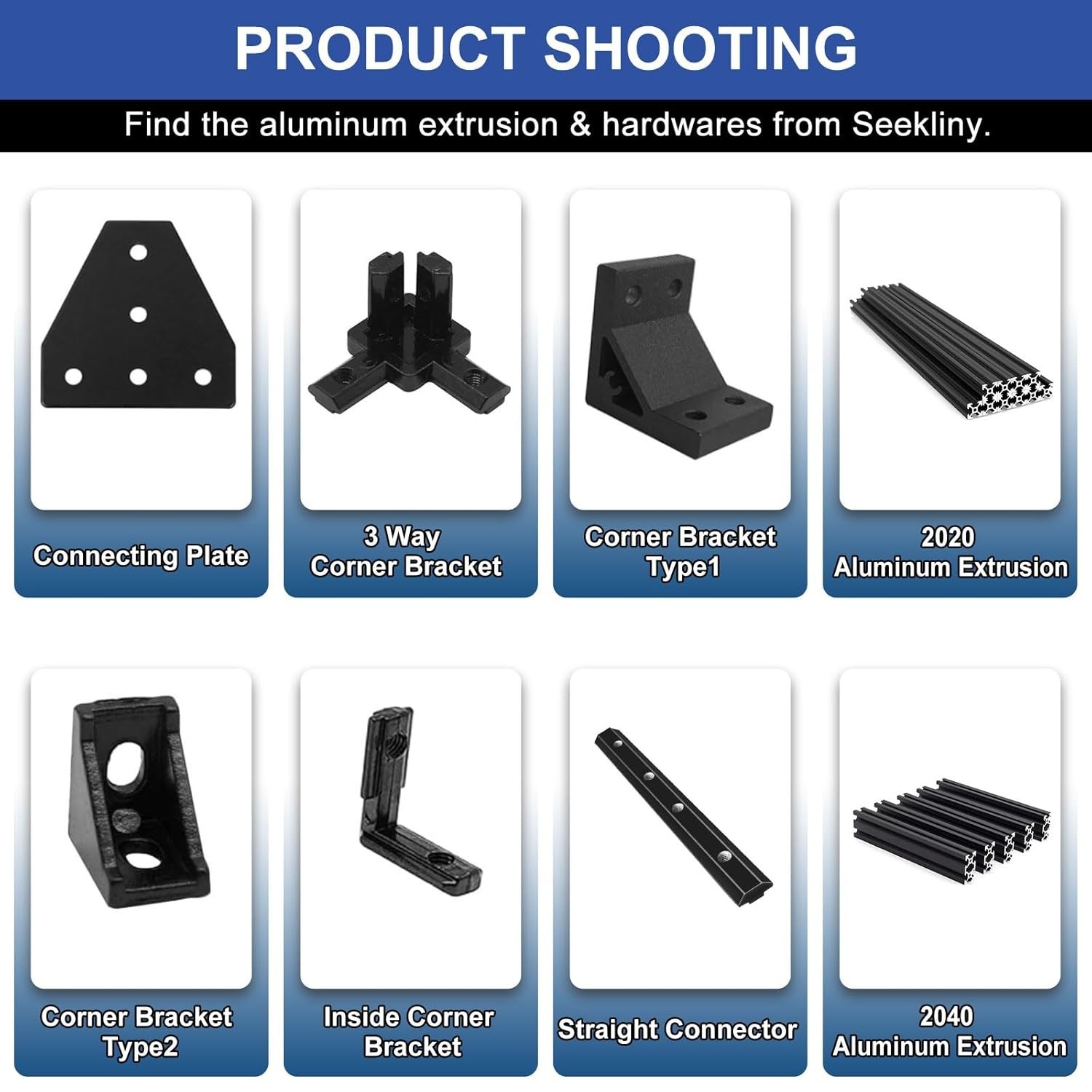 Versatile 4040 T-Slot Aluminum Extrusions 400mm Black – DIY and 3D Printers