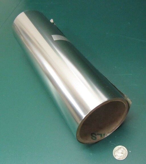 301 Stainless Steel Sheet Shim, .002″ (+/-.0002″) x 12.0″ x 10 Foot Length