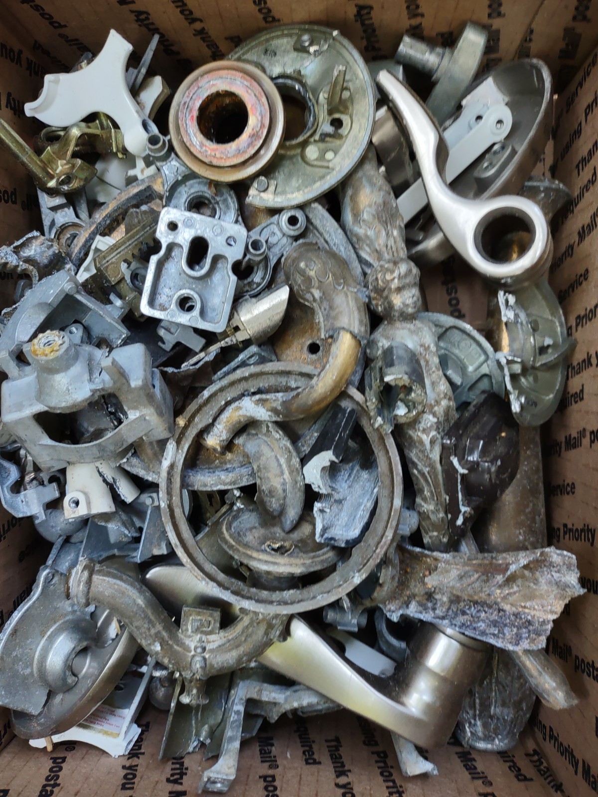 19 Pound Box Scrap Zinc Metal – For Melting and Casting-Resource Recovery.