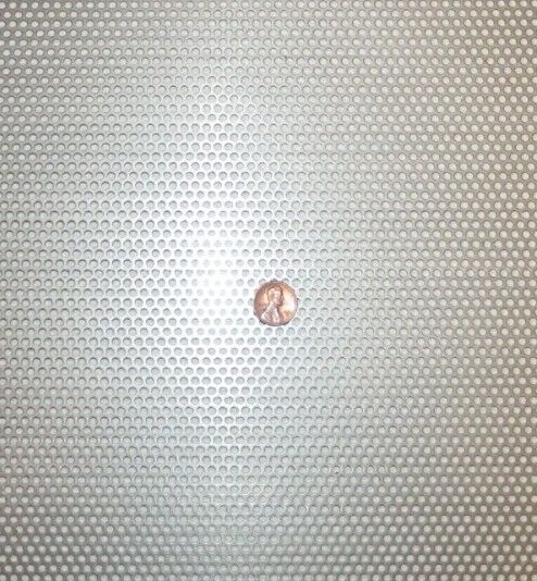 = 1/8″ HOLES 20 GAUGE 304 STAINLESS STEEL PERFORATED SHEET 12″ X 18″ =