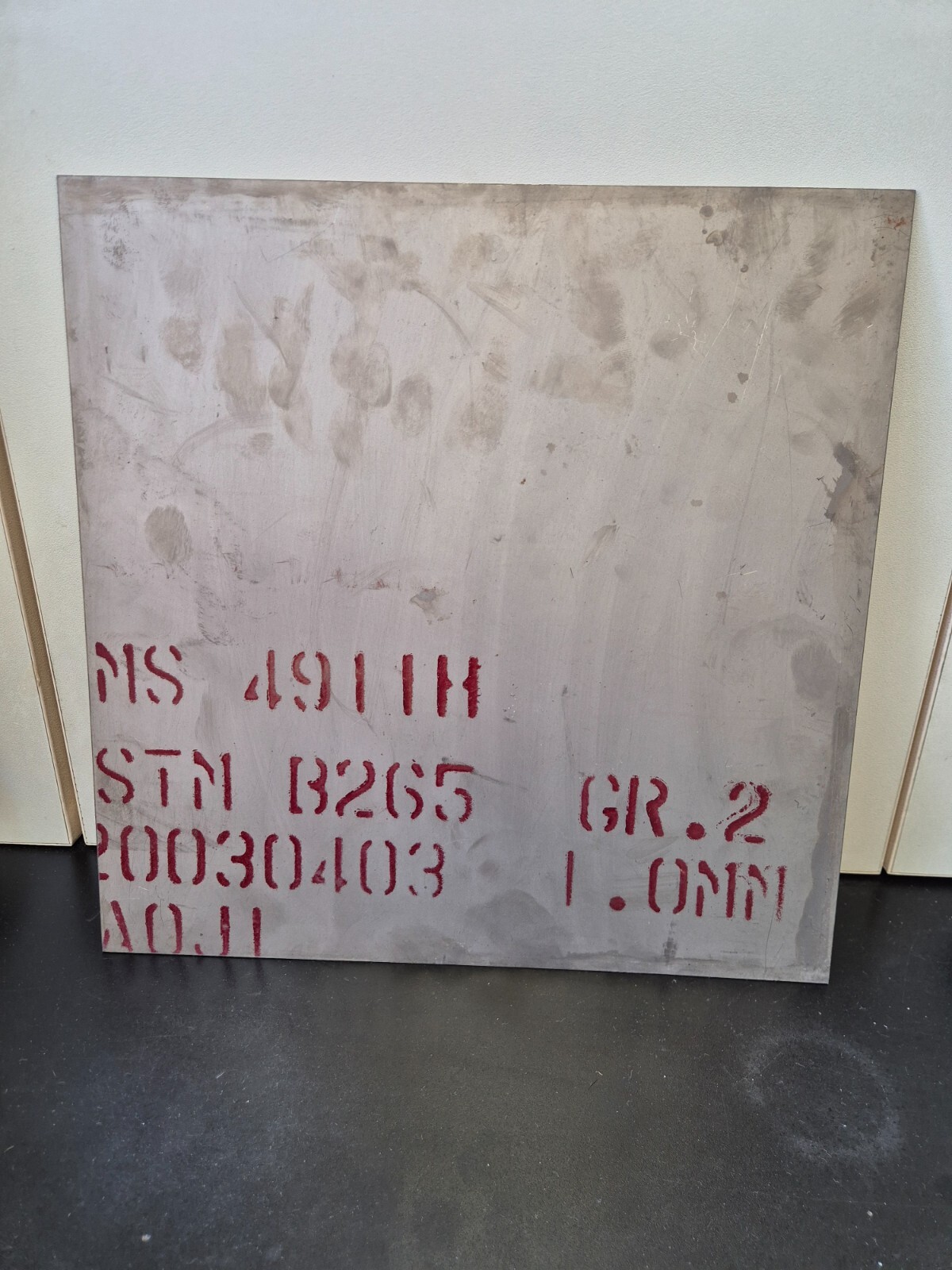 American Titanium Plate Sheet 1mm x 300mm x 300mm Ti Titan Gr.2 ASTM B265