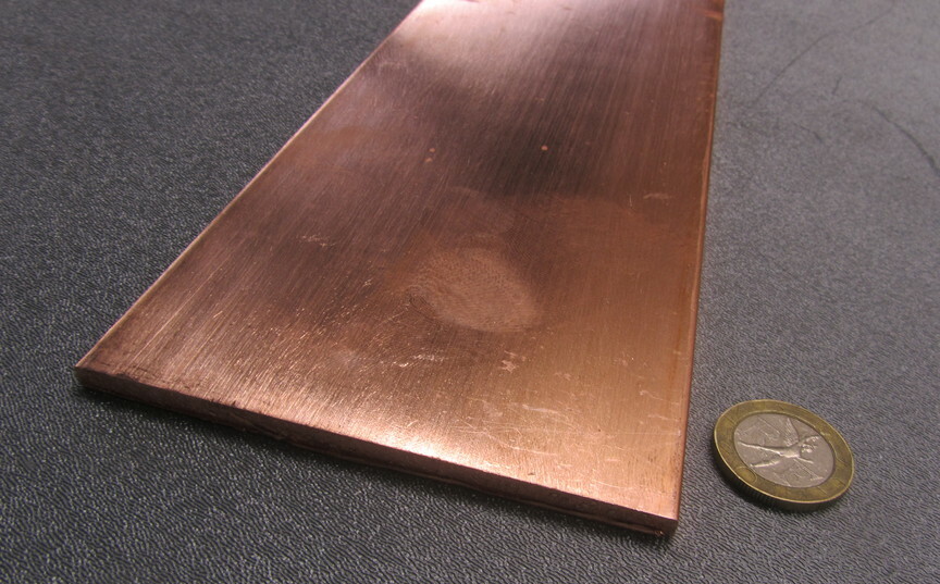 110 Copper Bar 1/2 Hard, 3/16″ Thick x 4″ Wide x 36 Inch Length