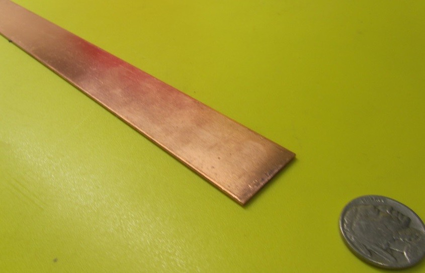 110 Copper Bar H02, 1/16″ Thick x 1.0″ Wide x 72 Inch Length