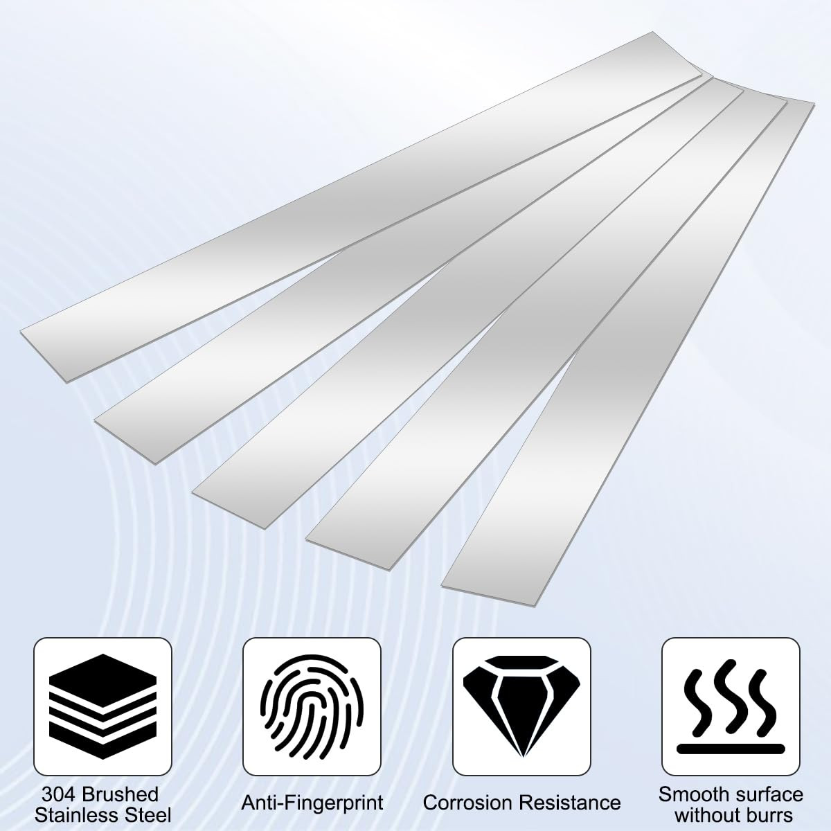 10 Pcs Sheet Metal Strips,12” Length,1” Width, 0.02” Thickness,Thin Flat Meta
