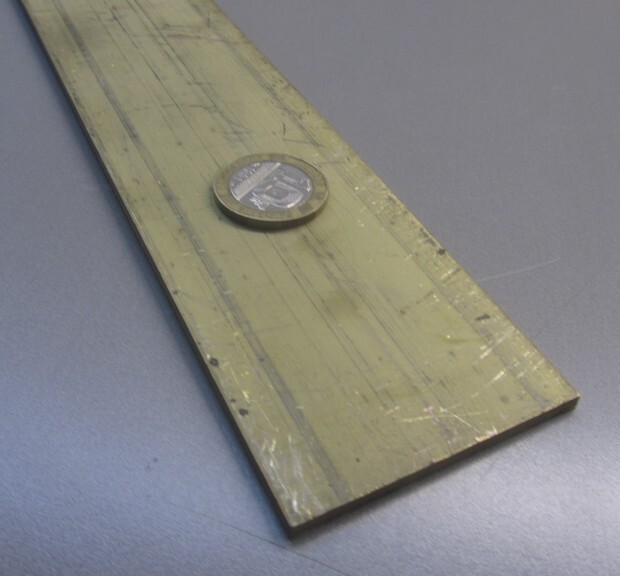 385 Brass Flat Bar 1/8″ Thick x 2.0″ Wide x 4 Foot Length