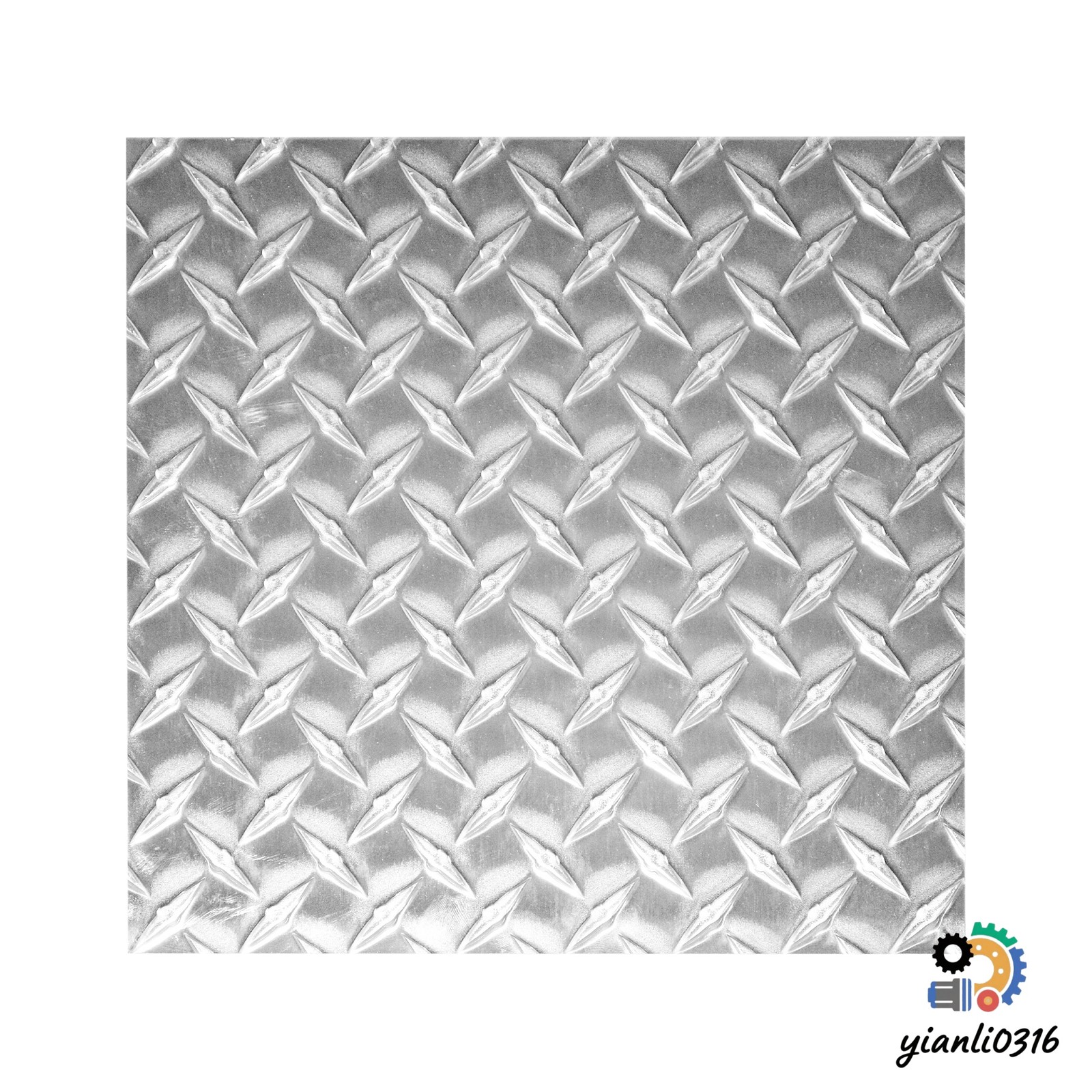 10.63×10.63″ Diamond Tread Aluminum Plate Durable