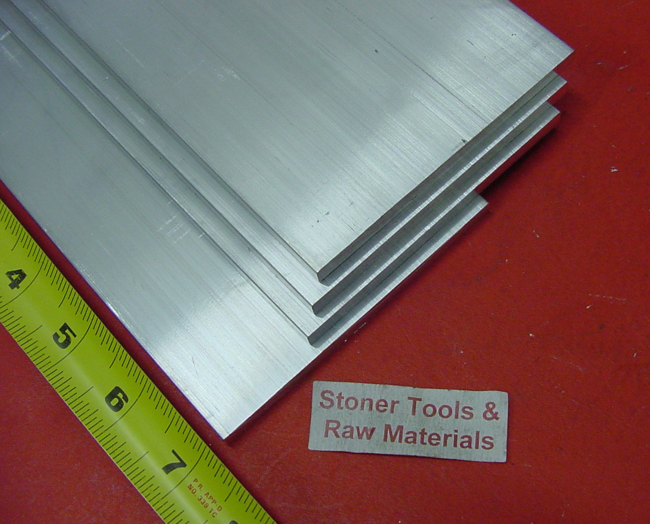 4 Pieces 1/4″ X 4″ ALUMINUM 6061 FLAT BAR 7″ long T6511 Extruded Mill Stock