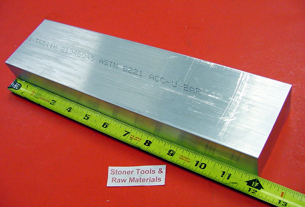 1-1/2″ X 3″ ALUMINUM 6061 FLAT BAR SOLID 12″ long Extruded Mill Bar Stock New