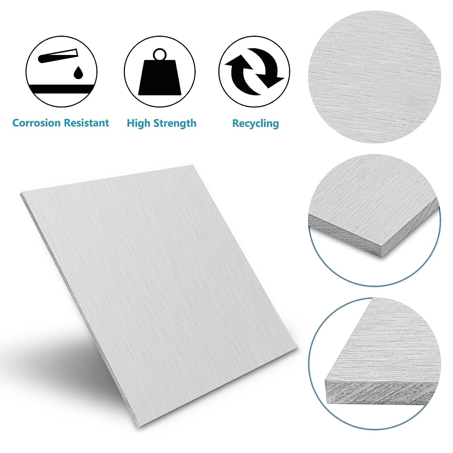 Precision Cut 10″x14″ 1/4″ Thickness Aluminum Plate for Engineering Projects