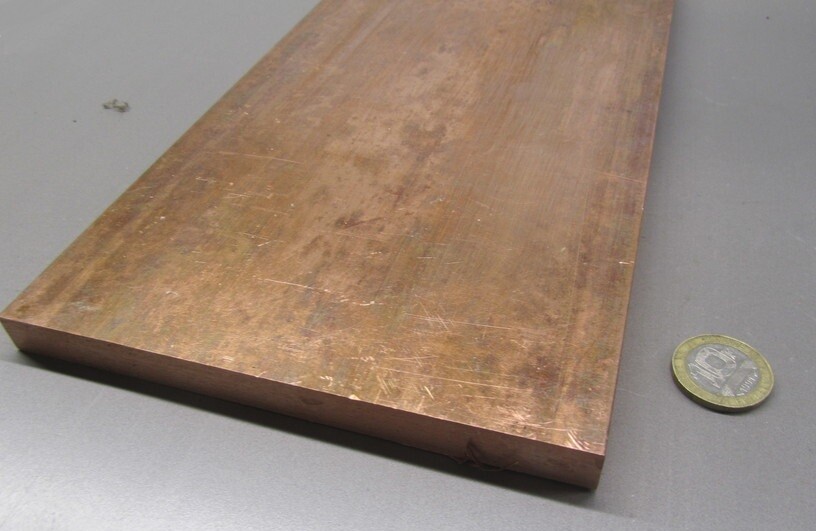110 Copper Bar H02, 1/2″ Thick x 6.00″ Wide x 2 Ft Length