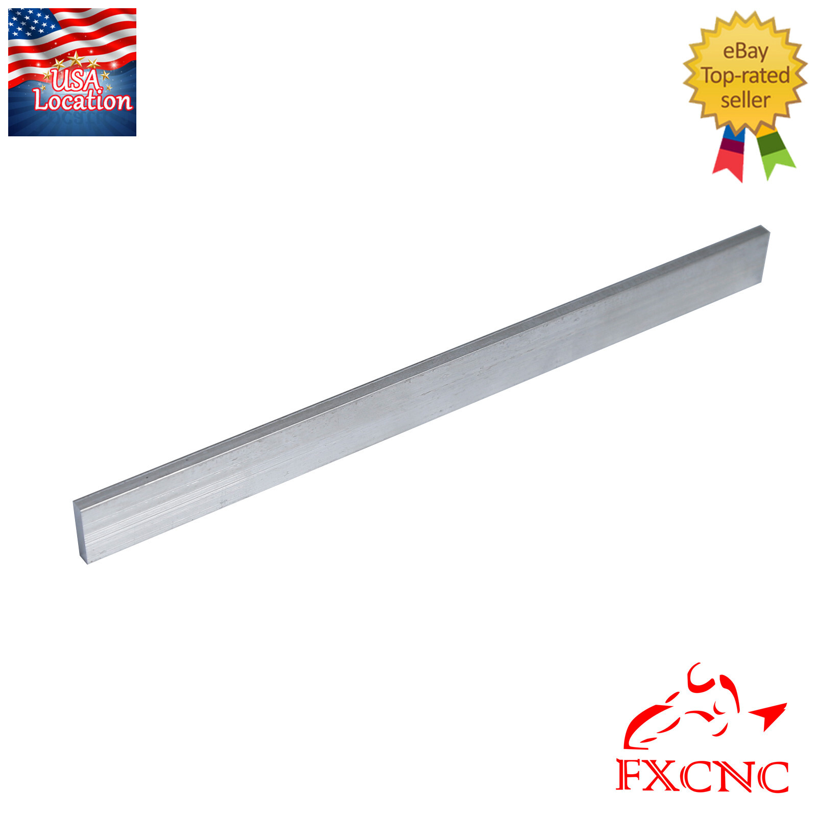 2pcs T6061 Aluminum Flat Plate Sheet Flat Length 300mm Width 25mm Thickness 6mm