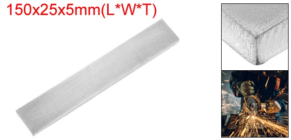 3/16″ Thickness 1″ Width 6″ Length 316 Stainless Steel Flat Bar Metal Bar
