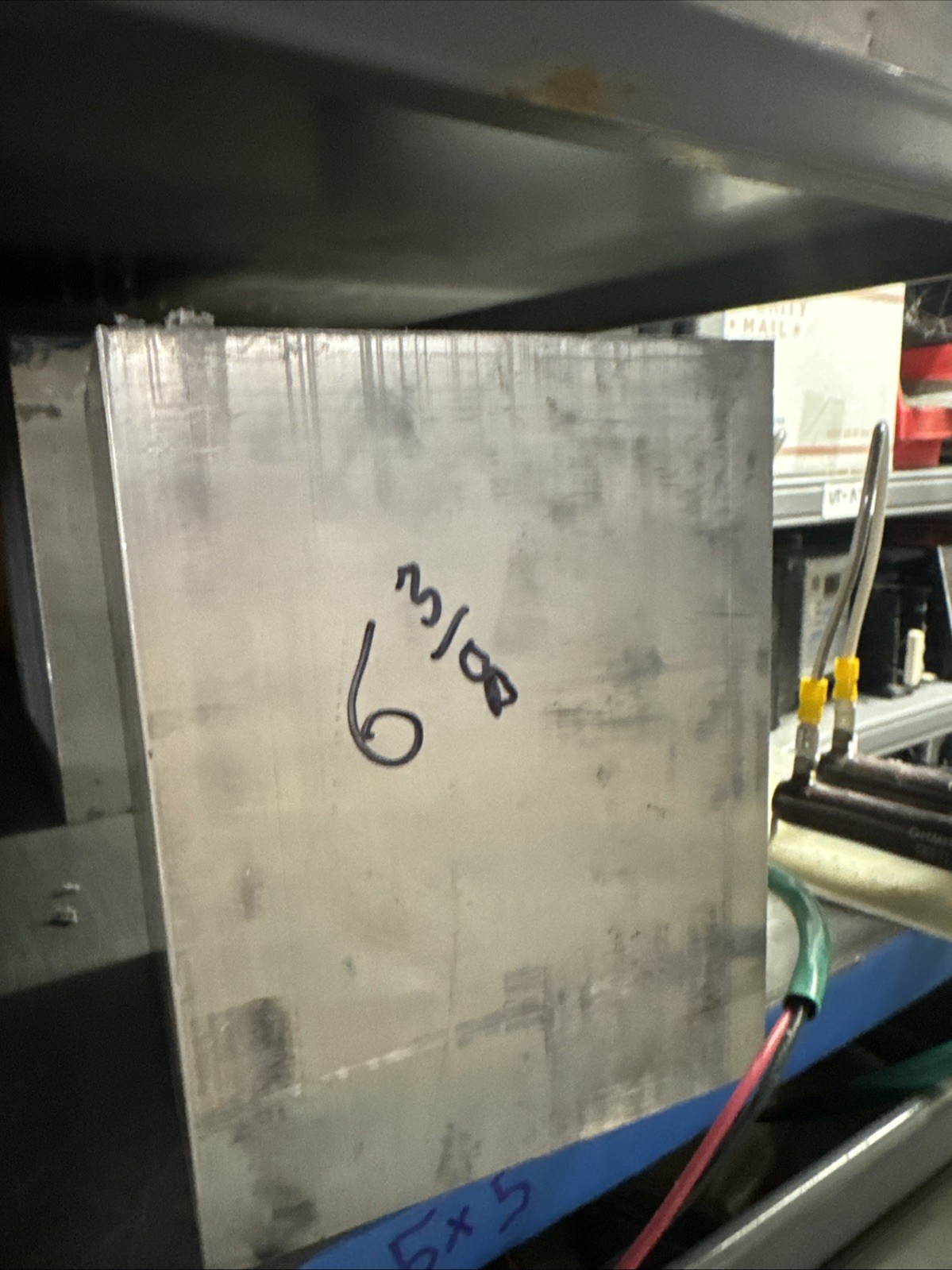 Solid Aluminum Block 6061 5”x5”x6.375” Free Shipping