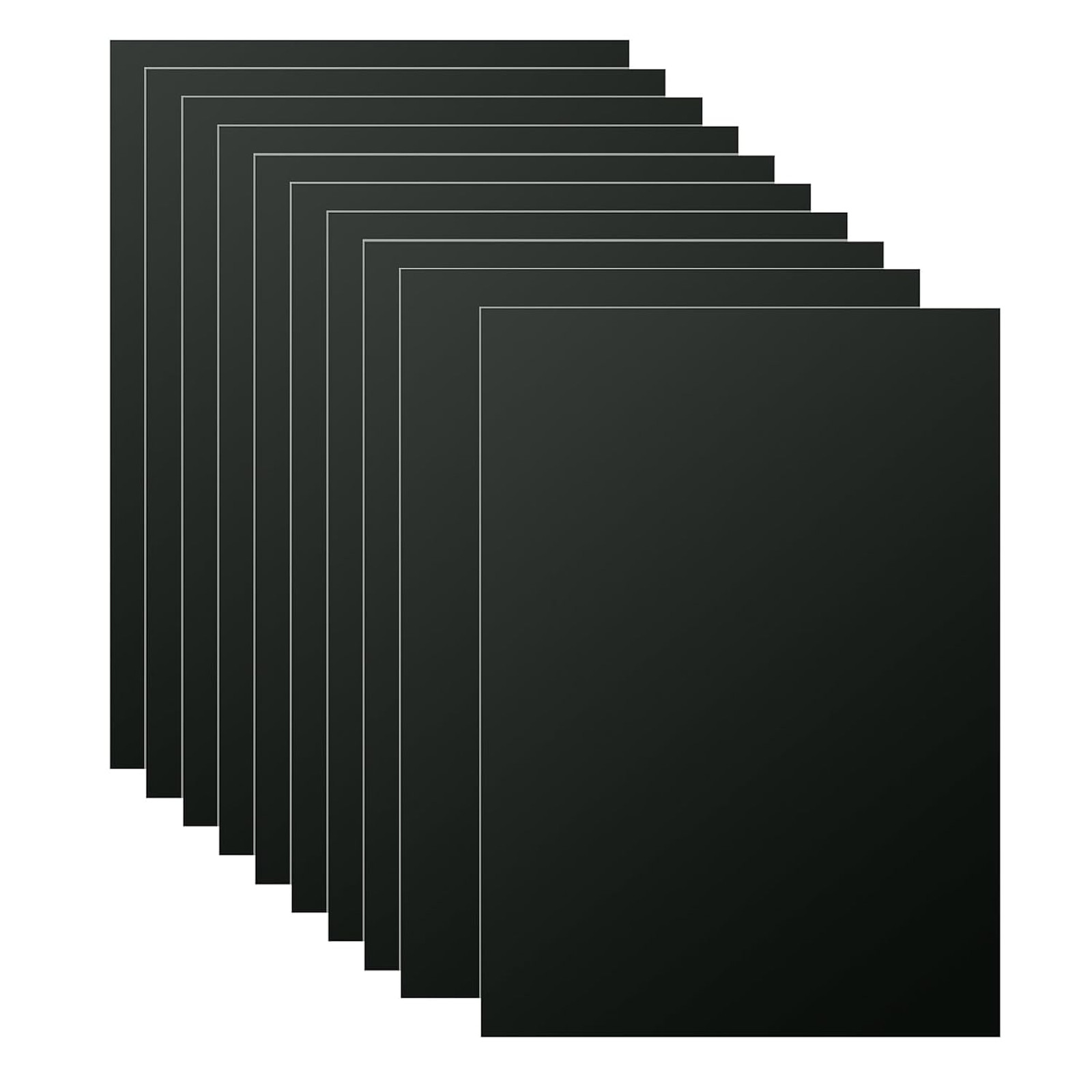 10PCS Anodized Aluminum Sheet 7x5x1/32 Inch Black Metal Plates for Laser