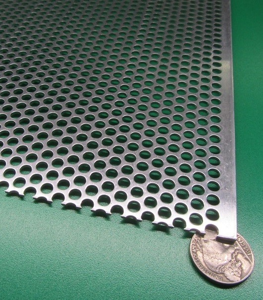 3003 Aluminum Perforated Sheet .063″ Thick x 36″ x 40″, .187″ Hole Dia.