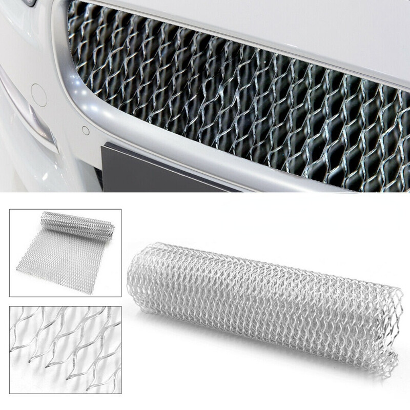40×13″ Universal Car Grille Mesh Aluminum Rhombic Front Kidney Net Insert Bumper
