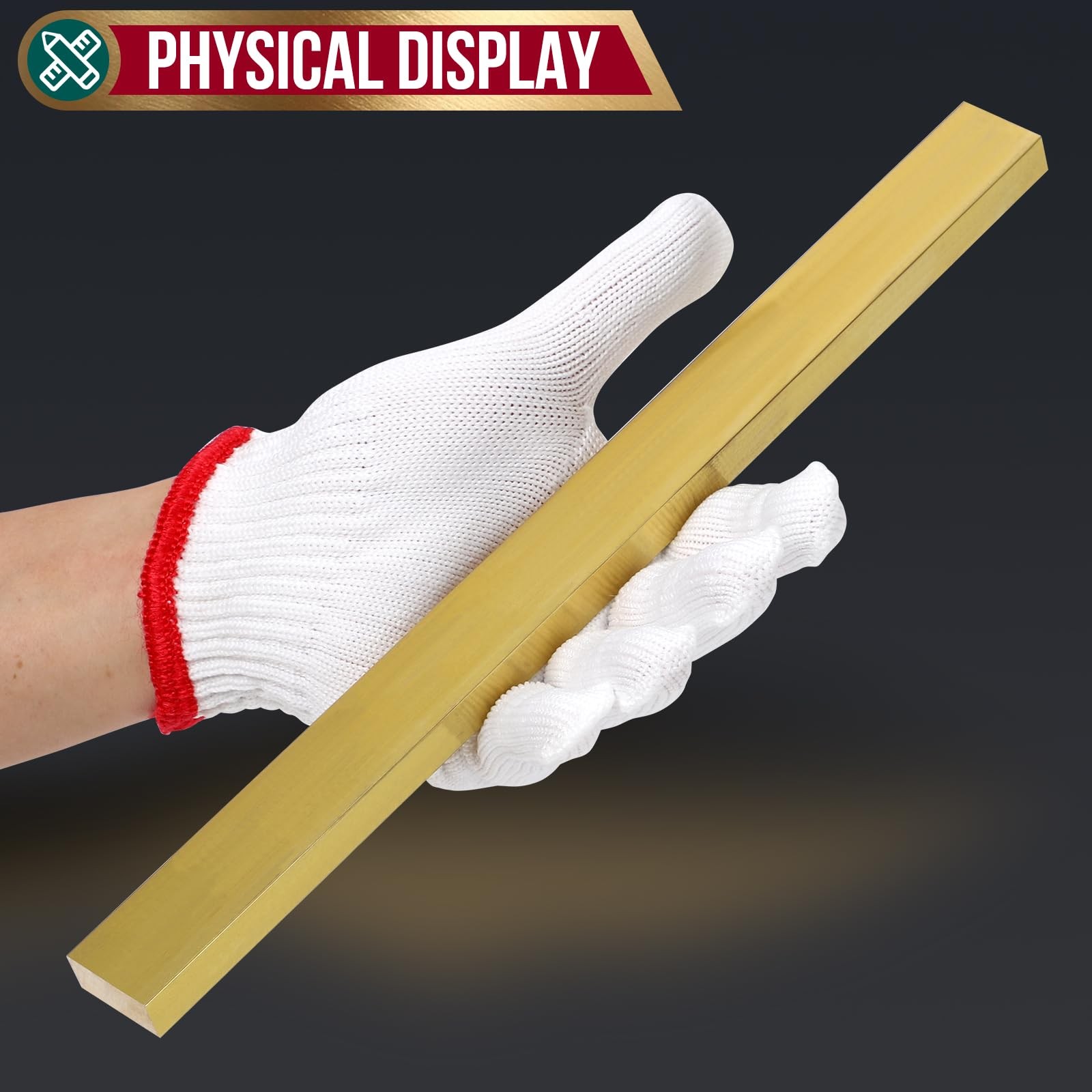 1 PC 1/2x1x12 Inch Brass Flat Bar Blank Solid Thin Plate C360 Mill Stock