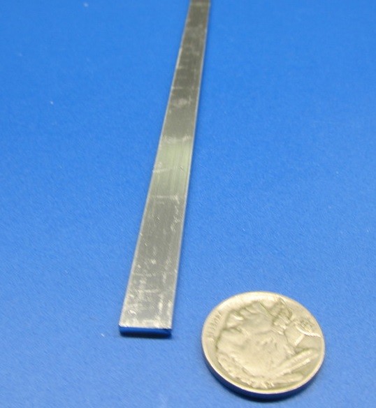 6061 T651 Aluminum Bar, 3/32″ (.093″) Thick x 3/8″ Wide x 12″ Length, 10 Unit