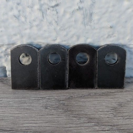 Steel Flat Tab Lock Brackets Weld On 1-1/2″ x 1″ 3/8 hole BULK – 1000 count BOX