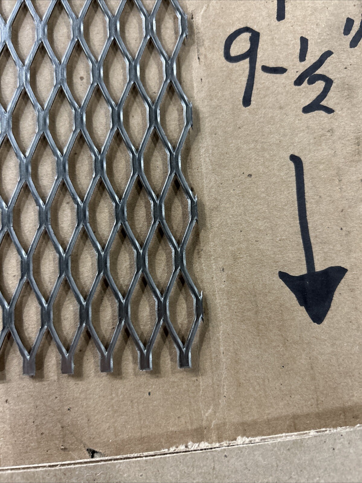 16 Gauge – 1/2 Expanded T-304 Stainless Steel Sheet Metal – 9-1/2” X 11” – New
