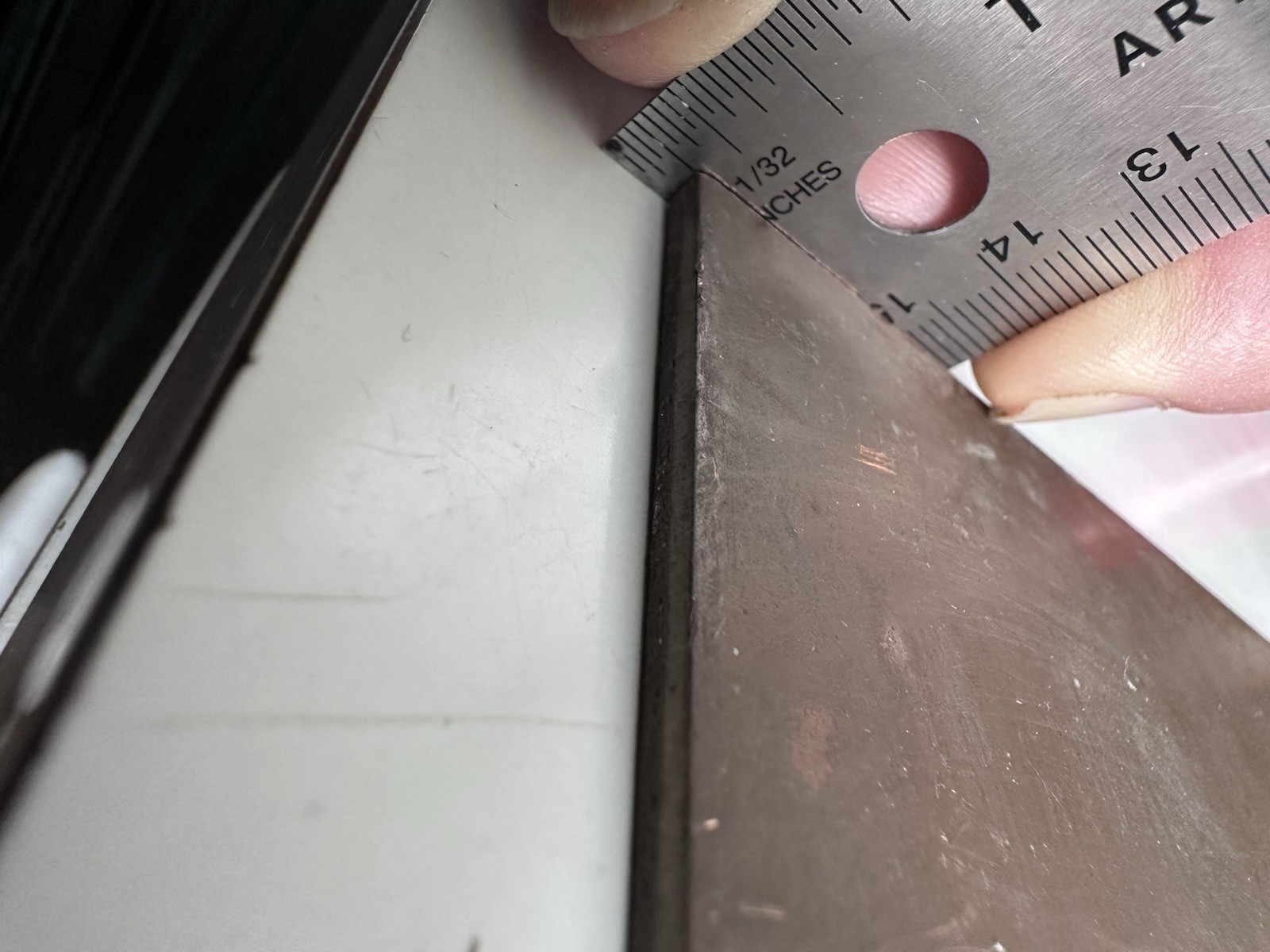 110 Copper Sheet flat .125″ x 7.0″ Wide x 18.3″ 5lbs. 2.6oz.