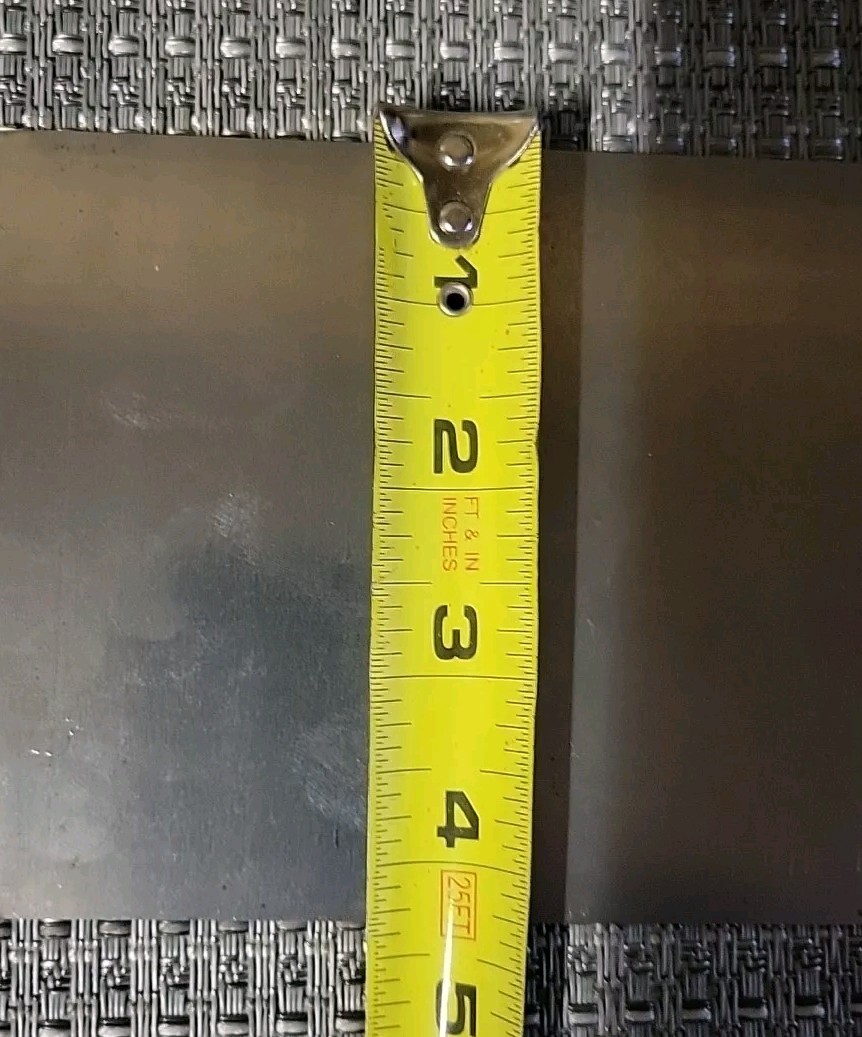 Blue Tempered+Hardened Spring Steel 1075 Scaleless .025″Thick x 4.375 W x 24″ L