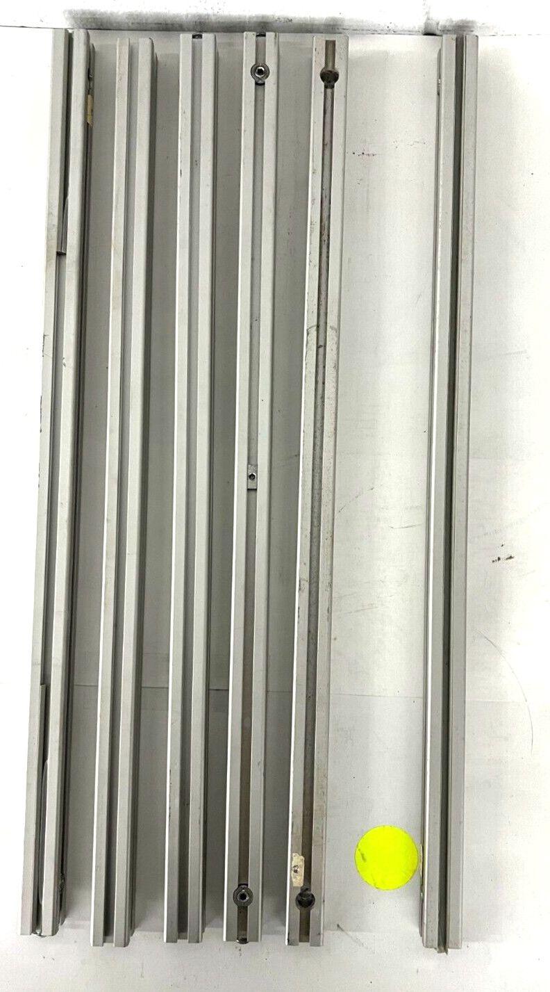 80/20 T-SLOT ALUMINUM EXTRUSION LENGTH 28-3/4″ WIDTH 1-1/8″ SLIVER LOT OF 6