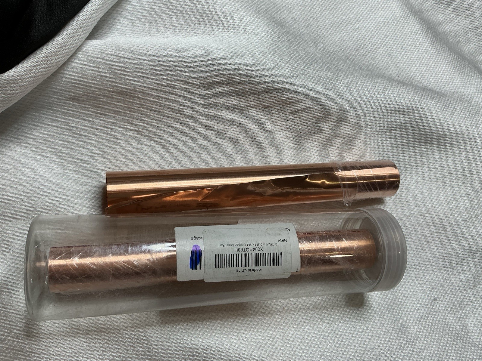 Copper Sheet Roll Foil 0.08mm x 0.2m x 2m Lot 2