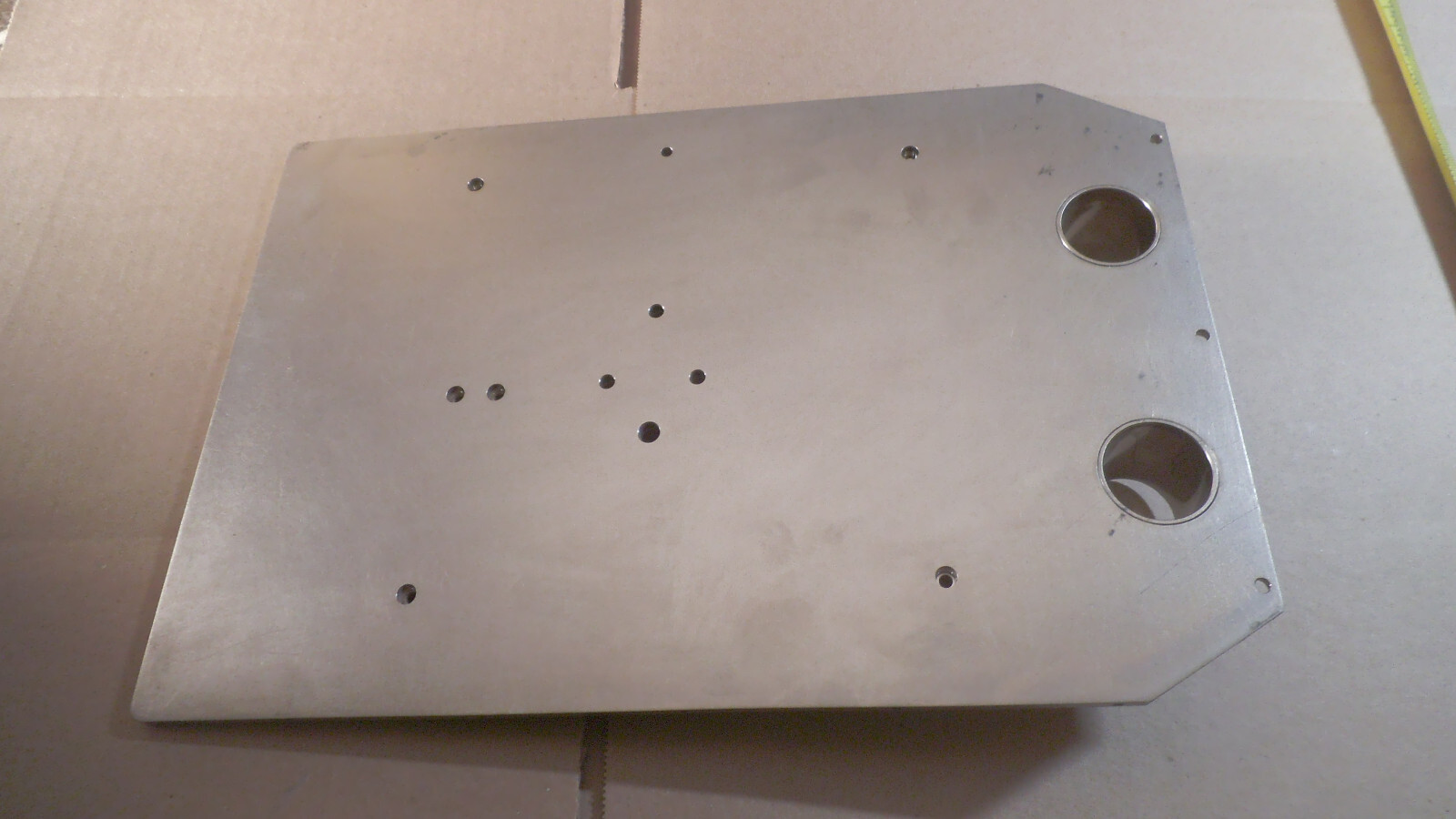 Nickel plated Aluminum plate, 14-7/8″ x 9-7/8′” x 1/4″ thick