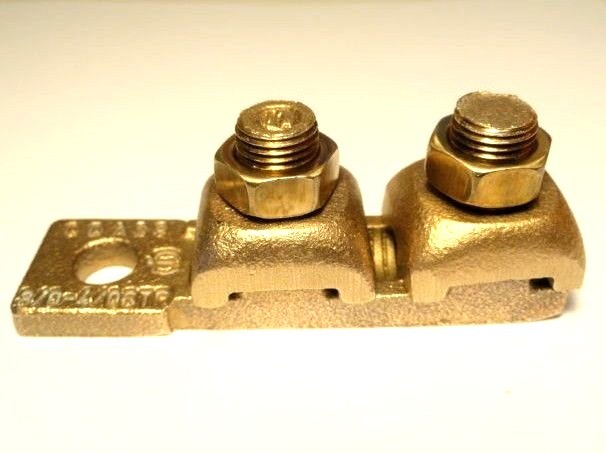 4/0 AWG Heavy Duty “High Copper Alloy” Industrial Terminal Lug ground bus bar