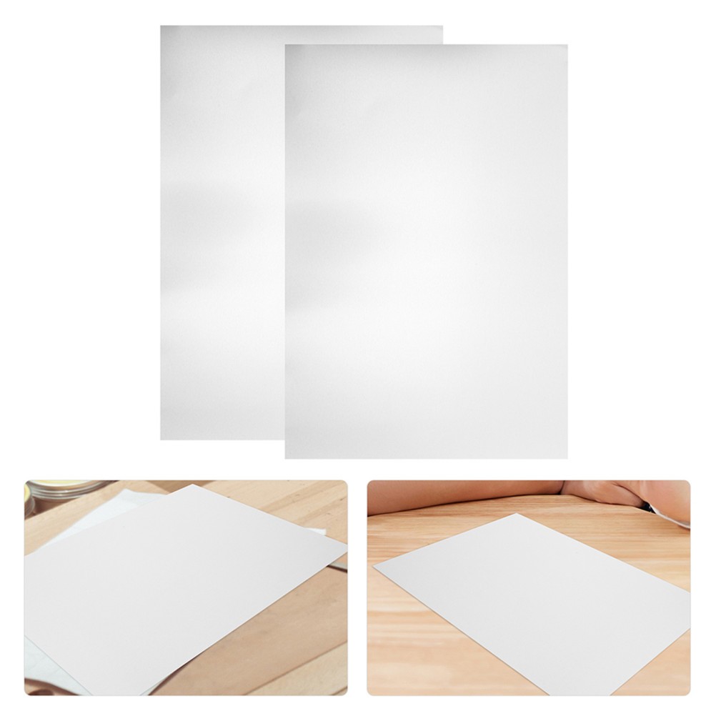 6Pcs Reusable Aluminum Nameplate Blanks for Office Use Silver Anodized Sheets