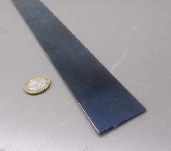 1095 Hard Blue Tempered Spring Steel Shim .062″ Thick x 1.50″ Width x 300″ Long
