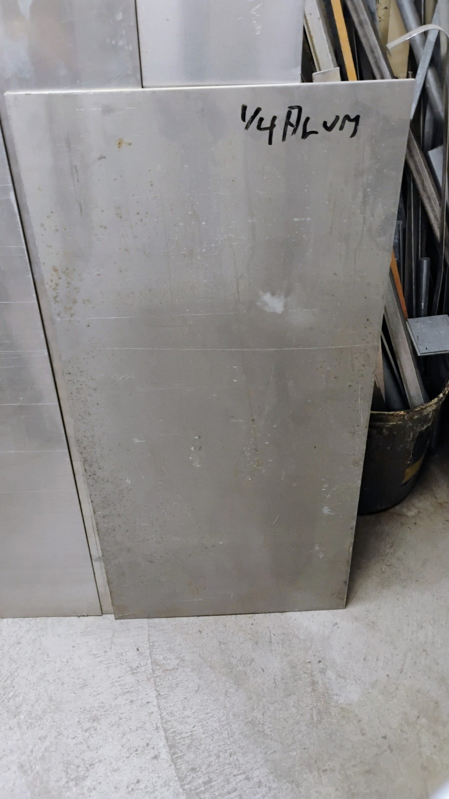 ALUMINUM SHEET METAL 1/4 and 1/8 in. .090 .063 .064 $65.00 to 75.00 each piece