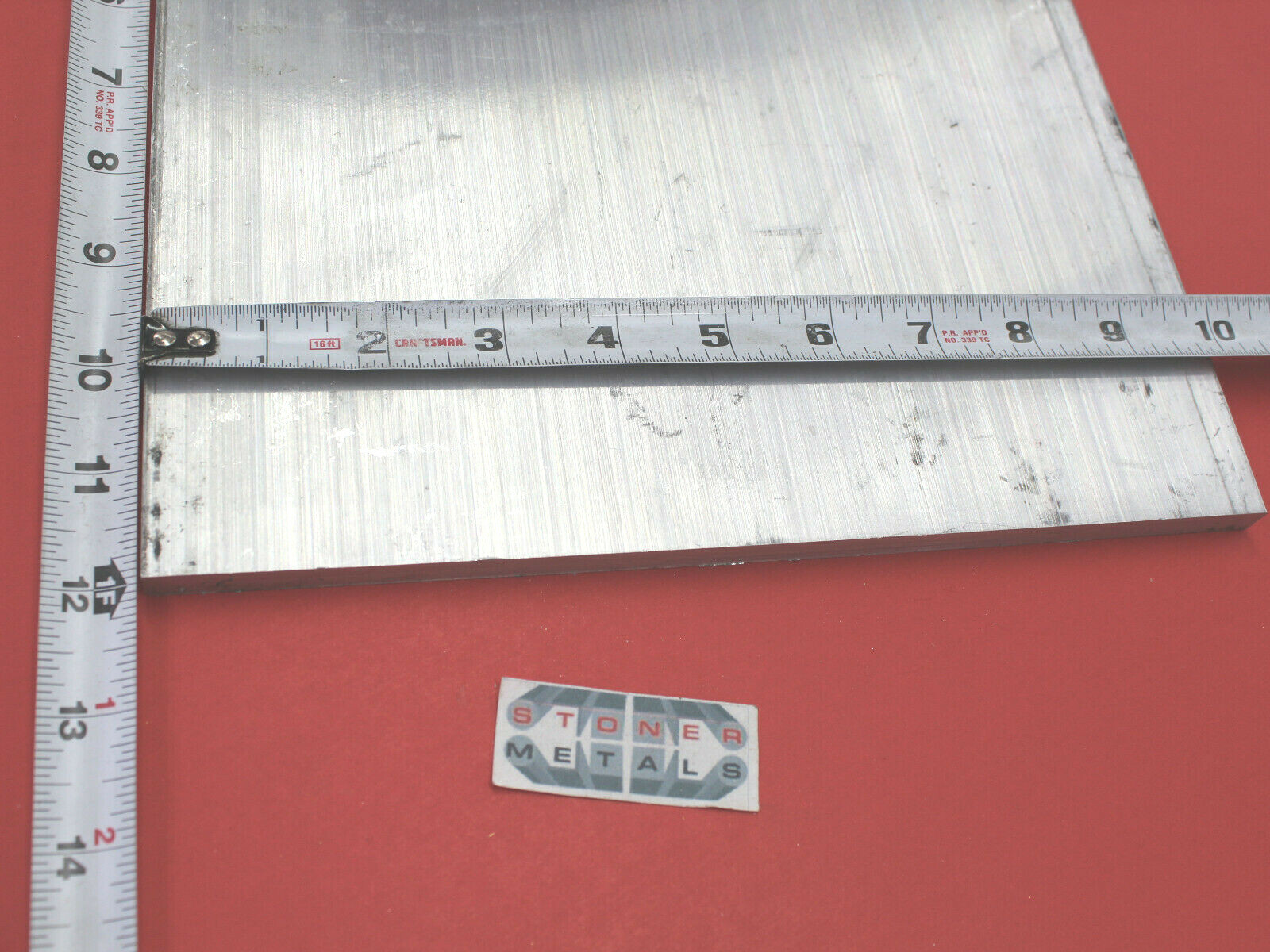 3/8″ X 10″ X 12″ ALUMINUM 6061 FLAT BAR SOLID T6511 Extruded Bar Stock Cut New
