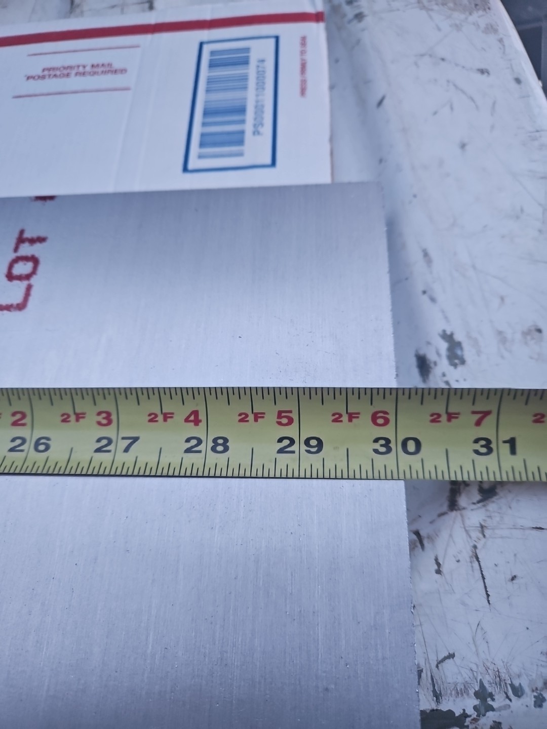 Kaiser aluminum plates 6061-T651 3/8″ X 30″ x 7″ Made In USA