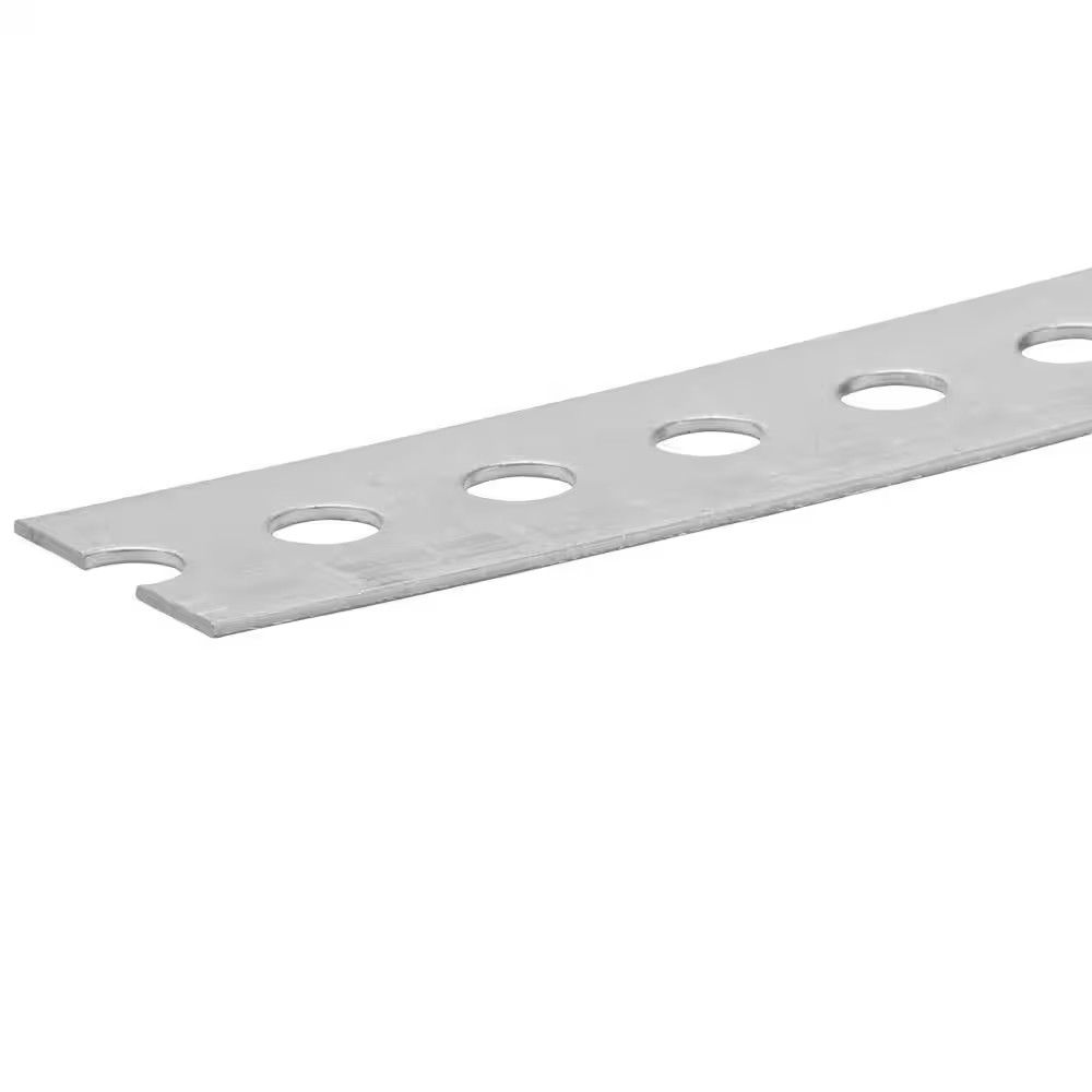Everbilt Perforated Steel Flat Bar 1-3/8in x 3ft 16 Gauge Zinc Plated Brace