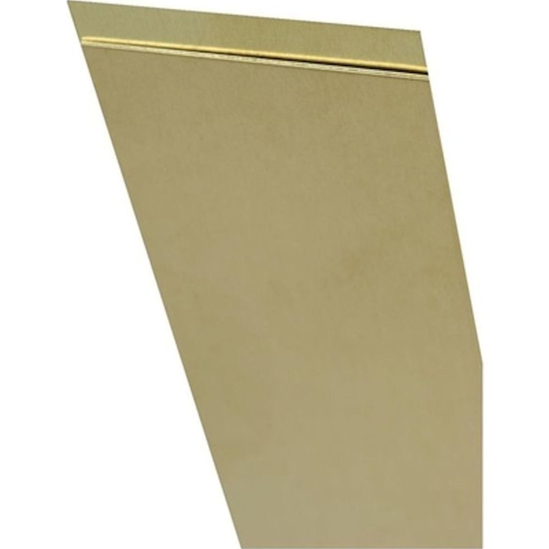K&S 8232 Brass 12 L in. Metal Strip 0.016 x 1 W in.