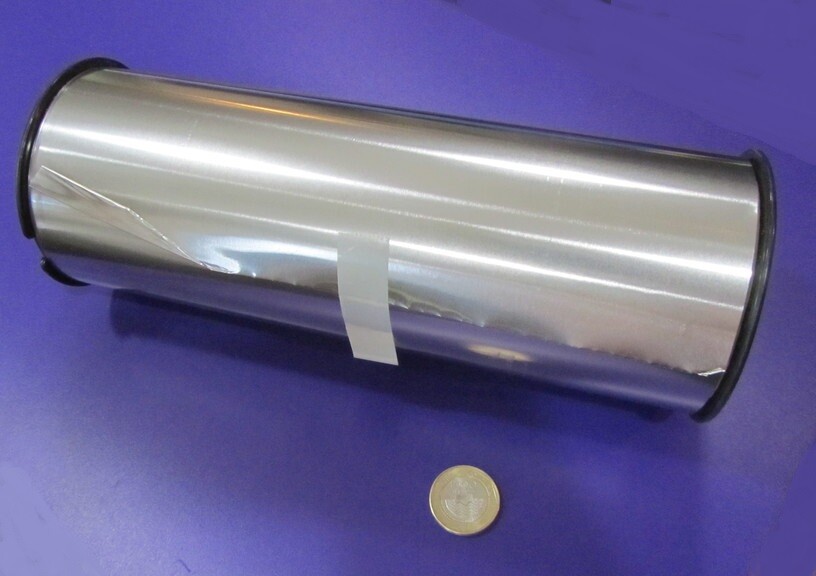 321 Weldable Stainless Steel Foil, .002″ Thick x 10.0″ Wide x 50 Foot Length